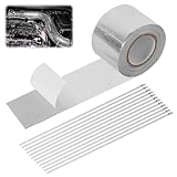 Hitzeschutzband Auspuff 10M x 5cm Auspuff Dichtband Auspuffband...