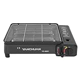 Tragbarer Tischgrill Gas,42x26x11cm Gaskocher,Gasgrillplatte,Gaskocher mit...