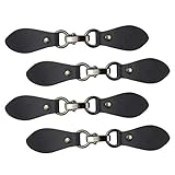 Healifty 4Pcs Leder Snap Buckles Ledermantel Knebelknöpfe Annähen Leder...