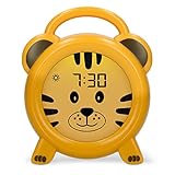 Alecto BC100TIGER - Pädagogischer Wecker Kinder - Schlaftrainer &...