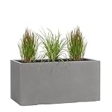 Pflanzwerk® Pflanzkübel TUB Grau 30x60x30cm *Frostbeständig* *UV-Schutz*...