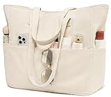 LEDAOU Große Strandtasche mit reißverschluss Damen Wasserdicht...