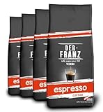 Der-Franz Espresso Kaffee, Intensität 5/5, Arabica und Robusta, ganze...