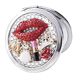 VILLCASE Tragbarer Faltbarer Mädchen Schminkspiegel Doppelseitiger Kleiner...