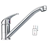 Niederdruck Armatur Küche Küchenarmatur aus Messing, 360° Drehbar...