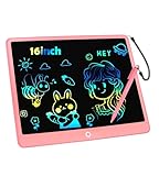 Bunte LCD Schreibtafel Kinder 16 Zoll, Maltafel Zaubertafel Digital...