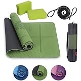 Habib Group Yogamatte Satz inklusive Yogablöcke - Rutschfeste Gepolsterte...