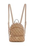 GUESS Damen Manhattan Backpack Rucksack, Latte-Logo, Einheitsgröße