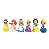 MODALI 6 Stück Mini Figuren Set,Disney Princess Cake Topper,Disney...