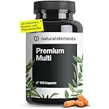 Premium Multivitamin – 180 hochdosierte Komplex-Kapseln – wertvolle...