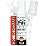 LICARGO Lackstift Weiß Glänzend 12ml – Perfekte Deckkraft und schnelle...