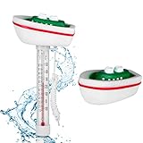 OFFCUP Wasser Temperatur Thermometer, Schwimmende Pool Thermometer,...