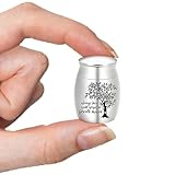 shallyong Mini Einäscherung Urne für Asche 4 x 3 cm, Kleine Andenken...