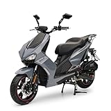 Motorroller 125 ccm Burnout BAD s Grau