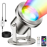 LyLmLe Teichbeleuchtung LED Unterwasser mit APP-Kontrolle, 6W RGB...