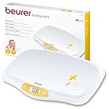 Beurer BY 80 Babywaage, mit gewölbter Oberfläche, 20 kg Tragkraft, Tara-...