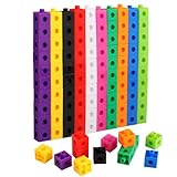 CRESZZLE Steckwürfel Mathe, 100 Stück Zahlenblocks für Rechnen,...