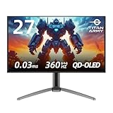 TITAN ARMY 27 Zoll QD OLED Gaming Monitor, 360Hz, QHD 2560x1440, 0.03ms...