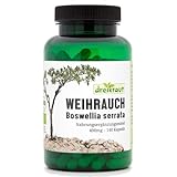 Weihrauch-Kapseln BIO, 140 Stück, 400mg, hochdosiert, Boswellia Serrata,...