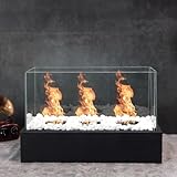 Fiérza Tischkamin XXL - Tischfeuer Komplettset - 46CM - inkl. Dekosteine -...