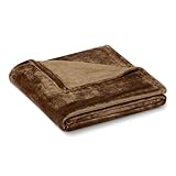 Amazon Basics Fleecedecke, Weiche Flauschige Kuscheldecke, Warme Wohndecke...