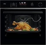 AEG Wifi Einbaubackofen, Serie 6 LED-Touchdisplay, Pyrolyse...