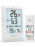 Newentor MAX MIN Thermometer innen außen 24/48 Std./alle Zeiten -...