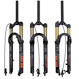 BOLANY 27.5/29Zoll MTB Luftgabel, 120mm Federweg Fahrrad-Federgabel 28.6mm...