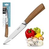 Kuppels Allzweckmesser WOOD | Klingenlänge 12 cm | scharfes Küchenmesser...