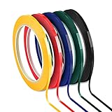 Jalan Whiteboard Klebeband, Whiteboard Linien 5 Farben Sortiert, 3 mm x 66...