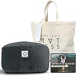 aGreenie® Yogakissen Meditationskissen Midnight Grey/Yoga Kissen mit...