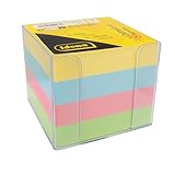 Idena 11183 - Zettelbox, transparent, 9 x 9 x 8 cm, inkl. 700 Blatt...
