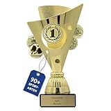 pokal-fabrik.de - Pokal mit Gravur Wunschtext in gold - personalisierte...