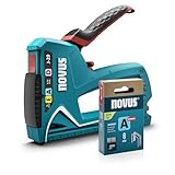 NOVUS TOOLS Handtacker J-29 Set mit 1800 Klammern │ 3-in-1 Profi-Tacker...