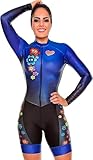 Langärmeliger Fahrradanzug für Damen, Triathlon, Rennset, Bikewear,...