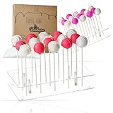 UMBAPA Cake Pop Ständer | 2 XXL Premium Cake-Pop-Ständer mit 50 Sticks...