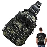 Angelrucksack mit Rutenhalter, wasserdichter Angelrucksack, große...