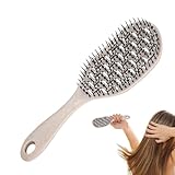 Bürste für dickes Haar, Paddelbürste mit Massagegerät – für Styling...