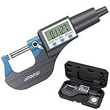 AUTOUTLET Micrometer Digitale Bügelmessschraube 0-25mm/ 0.001mm, Hohe...