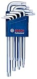 Bosch Professional Winkelschlüssel Set Torx 9tlg. (10.0 - 50.0mm)