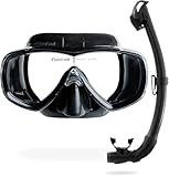CRESSI Unisex-Adult Combo Kombi Set Maske Estrella und Schnorchel Seal Dry...
