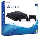 PlayStation 4 - Konsole (1TB, schwarz, slim) inkl. 2. DualShock Controller