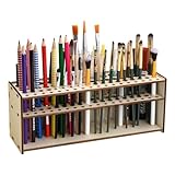 Cozlly Holz Pinselhalter Malen - Stifte & Schminkpinsel Organizer mit...