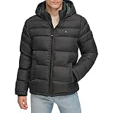 Tommy Hilfiger Herren Klassische Kapuzenjacke Daunenalternative Mantel,...