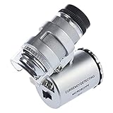 KIMILAR Mini 60X LED Mikroskop, Taschenmikroskop Lupe Mikroskop für...