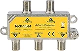 TechniSat 4-Wege-Verteiler zur Verteilung von SAT, Kabel- und...