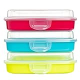 QILZO® Packung mit 3 Einheiten Sandwich-Halter, Lunch Halter, Snack Box,...