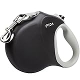 Fida Hundeleine 8m, Rollleine für große Hunde bis 50kg, Schwarz