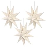 3pcs Papierstern Lampenschirm 35cm Papier Weihnachtsstern Fensterdekoration...