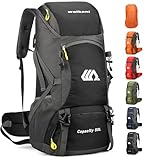 jianyana Wanderrucksack 50L Trekkingrucksack Regenhülle Reiserucksack...